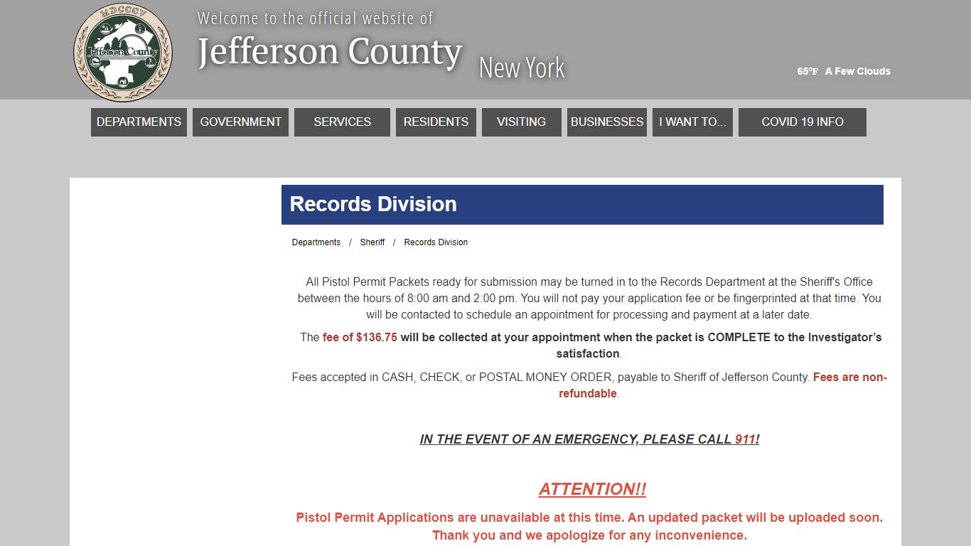 Welcome to Jefferson County, New York - Records Division
